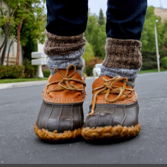 duck boots and shorts